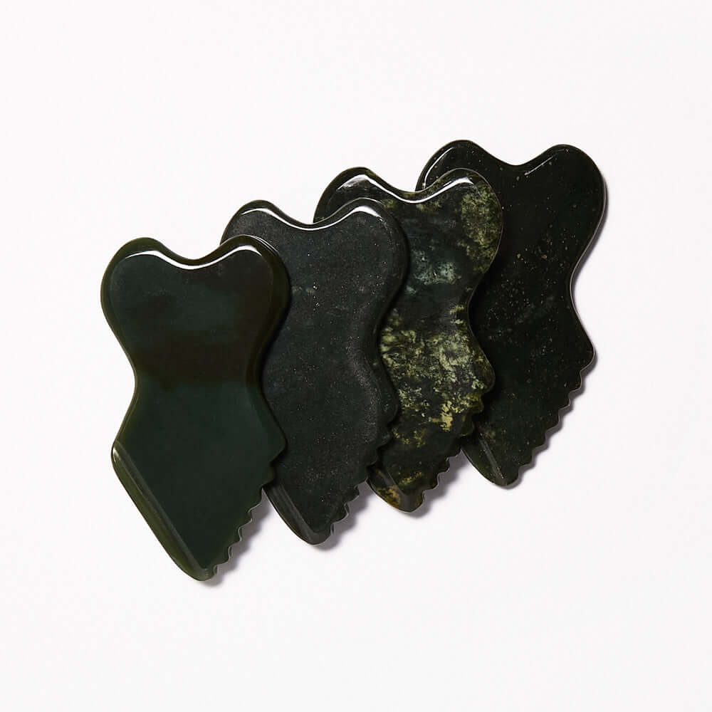 Lanshin Exclusive: The Lanshin Pro Black Nephrite Jade Gua Sha Tool ...